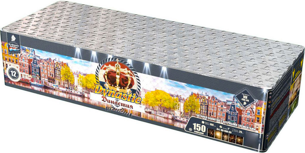 Купить Батарея салютов Династия, 150 залпов, VH-FAN-09